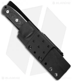 QSP Bison Fixed Blade Knife Linen Micarta (4.5" Satin) QS134-A -Buck Knives Store QSP Bison Fixed Blade Linen Micarta Satin QS134A BHQ 116073 jr sheath