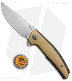 Reate Knives Reate J.A.C.K. Integral Knife Flame Titanium/Brass (3.94" Satin) 9 Reate Knives Reate J.A.C.K. Integral Knife Flame Titanium/Brass (3.94" Satin) -Buck Knives Store Reate J.A.C.K. Integral Flame Ti Brass Satin BHQ 87842 jr bottlecap