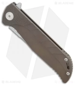 Reate Knives Reate K-2 Frame Lock Knife Stepped Bronze Titanium (3.8" Satin) 8 Reate Knives Reate K-2 Frame Lock Knife Stepped Bronze Titanium (3.8" Satin) -Buck Knives Store Reate K 2 stepped bronze ti satin BHQ 74976 er spine