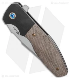 Reate Knives Reate Kirby Lambert Augustus PVD Bolster Lock Knife Green Micarta (3.6" Satin) -Buck Knives Store Reate Kirby Lambert Augustus PVD Bolster Lock Knife Green Micarta 3.6in Satin BHQ 115201 LS Spine