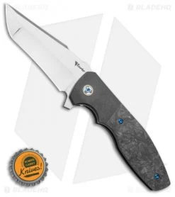 Reate Knives Reate Kirby Lambert Augustus PVD Bolster Lock Knife Marble CF (3.6" Satin) -Buck Knives Store Reate Kirby Lambert Augustus PVD Bolster Lock Knife Marble CF 3.6in Satin BHQ 115202 LS Bottlecap