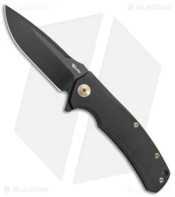Reate Knives Mini Horizon-D Frame Lock Knife Black Ti (3.4" Black PVD)