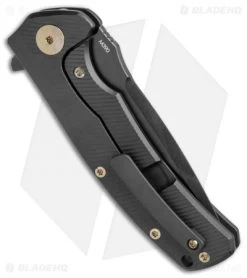 Reate Knives Mini Horizon-D Frame Lock Knife Black Ti (3.4" Black PVD) 8 Reate Knives Mini Horizon-D Frame Lock Knife Black Ti (3.4" Black PVD) -Buck Knives Store Reate Knives Mini Horizon D Black Black PVD BHQ 78520 jr side