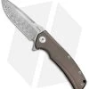 Reate Knives Mini Horizon-D Frame Lock Knife Bronze Ti (3.4" Damasteel) -Buck Knives Store Reate Knives Mini Horizon D Bronze Damasteel BHQ 78525 jr