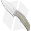 Reate Knives Bharucha T4000 Frame Lock Knife Green Micarta/Ti (3.8" Satin)