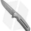 Reate Knives New Epoch Frame Lock Knife Titanium W/Mokuti Inlay (3.5" Damasteel)