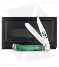 Remington 200th Anniversary Giant Trapper Pocket Knife 7.5" Green Pakkawood