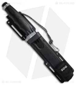 SOG Blade-Light Fixed Blade Knife W/ LEDs (5.7" Satin Plain) BLT10-K -Buck Knives Store SOG Blade Light LEDs BLT10 K BHQ 11524 jr sheath