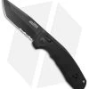 SOG Knives SOG-TAC AU Tanto Automatic Knife Black Aluminum (3.4" Black Serr) -Buck Knives Store SOG Knives SOG TAC AU Auto Tanto Black Black Serr BHQ 119261 jr