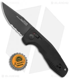SOG Knives SOG-TAC AU Compact Automatic Knife Black (3" Black Serr) 9 SOG Knives SOG-TAC AU Compact Automatic Knife Black (3" Black Serr) -Buck Knives Store SOG Knives SOG TAC AU Compact Auto Black Black Serr 15 38 08 57 BHQ 119253 jr bottlecap