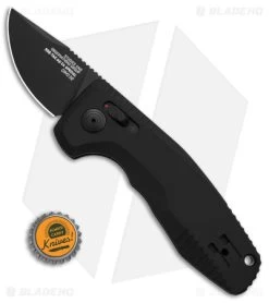 SOG Knives SOG-TAC AU Compact Automatic Knife CA Special Black (2" Black) -Buck Knives Store SOG Knives Sog Tac AU Compact Automatic Knife CA Special Black 2in Blk BHQ 119256 td size
