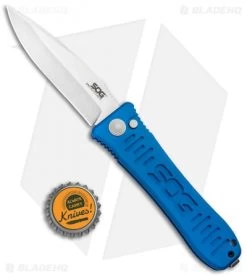 SOG Knives Spec Elite I Automatic Knife Blue (3.5" Satin) SE-51BU -Buck Knives Store SOG Knives Spec Elite I Auto Blue Satin SE 51BU BHQ 92925 jr bottlecap