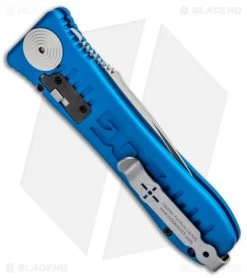 SOG Knives Spec Elite I Automatic Knife Blue (3.5" Satin) SE-51BU -Buck Knives Store SOG Knives Spec Elite I Auto Blue Satin SE 51BU BHQ 92925 jr side