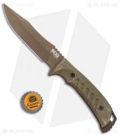 SOG Pillar Limited Fixed Blade Canvas Micarta (5" Bronze Cerakote) -Buck Knives Store SOG Pillar Limited Fix Blade Canvas Micarta Bronze Cerakote UF1002 BX BHQ 94263 jr bottlecap