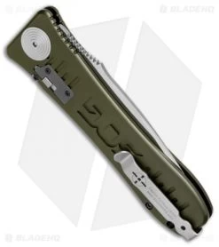 SOG Knives Spec Elite II Large Automatic Knife OD Green (4" Satin) SE-61OD -Buck Knives Store SOG Spec Elite II Large OD Green Satin SE 61OD BHQ 70989 jr side