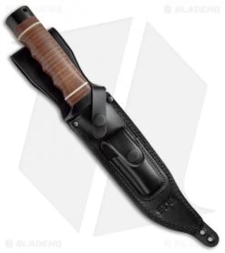 SOG Super SOG Bowie Fixed Blade Knife Leather (7.5" Black) SB1T-L 8 SOG Super SOG Bowie Fixed Blade Knife Leather (7.5" Black) SB1T-L -Buck Knives Store SOG Super SOG Leather Black SOGSB1TL BHQ 67158 jr sheath