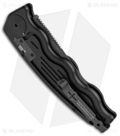 SOG-TAC Clip Point Automatic Knife (3.5" Black) ST-02 8 SOG-TAC Clip Point Automatic Knife (3.5" Black) ST-02 -Buck Knives Store SOG TAC Clip Point Black ST 02 BHQ 7512 jr side