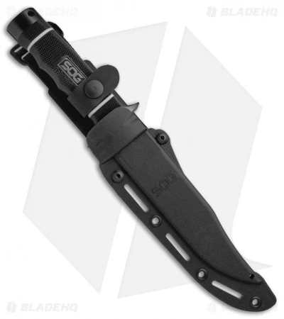 SOG Tech Bowie Fixed Blade Knife (6.4" Black) S10B 4 SOG Tech Bowie Fixed Blade Knife (6.4" Black) S10B - Image 3