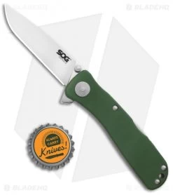 SOG Twitch II Spring Assisted Knife Moss (2.68" Satin) TWI210-BX -Buck Knives Store SOG Twitch II SA Moss Satin TWI210 BX BHQ 104062 jr bottlecap