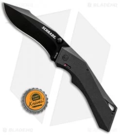 Schrade Shiznit MAGIC Spring Assisted Knife Black (3.375" Black) -Buck Knives Store Schrade Shiznit MAGIC SA Black Black SCHA13B BHQ 61999 jr bottlecap