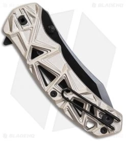 Schrade Shizzle MAGIC Spring Assisted Knife Champagne (3.375" Black) -Buck Knives Store Schrade Shizzle MAGIC SA Champagne Black SCHA11C BHQ 61993 jr side