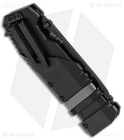 Schrade Rescue Tool SCHA911B Spring Assisted Knife (3.75" Black Serr) -Buck Knives Store SchradeRescue Tool Black Serr SCHA911B BHQ 21932 jr side