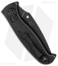 Spyderco Autonomy 2 Automatic Knife Black G-10 (3.5" Black Full Serr LC200N) -Buck Knives Store Spyderco Autonomy 2 Auto Black G 10 Black Full Serr C165GSBBK2 BHQ 116294 jr side