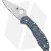 Spyderco Delica 4 Sprint Run Knife Blue/Gray FRN (V-Toku2/SUS310) C11FPBLE -Buck Knives Store Spyderco Delica 4 Sprint Run Blue Gray FRN Composite BHQ 78691 er