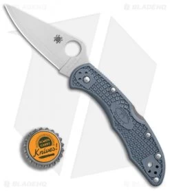 Spyderco Delica 4 Sprint Run Knife Blue/Gray FRN (V-Toku2/SUS310) C11FPBLE -Buck Knives Store Spyderco Delica 4 Sprint Run Blue Gray FRN Composite BHQ 78691 er bottlecap