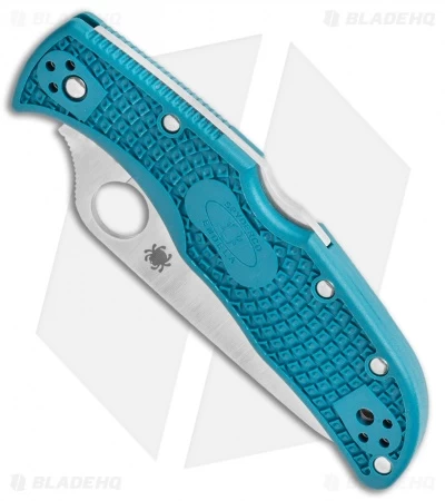 Spyderco Endela Lightweight Blue FRN Knife (3.41" Satin K390) C243FPK390 4 Spyderco Endela Lightweight Blue FRN Knife (3.41" Satin K390) C243FPK390 - Image 2