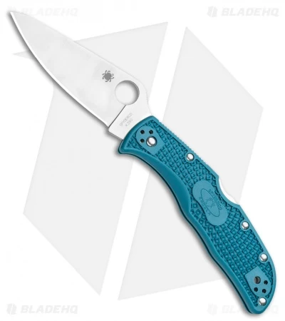 Spyderco Endela Lightweight Blue FRN Knife (3.41" Satin K390) C243FPK390 3 Spyderco Endela Lightweight Blue FRN Knife (3.41" Satin K390) C243FPK390
