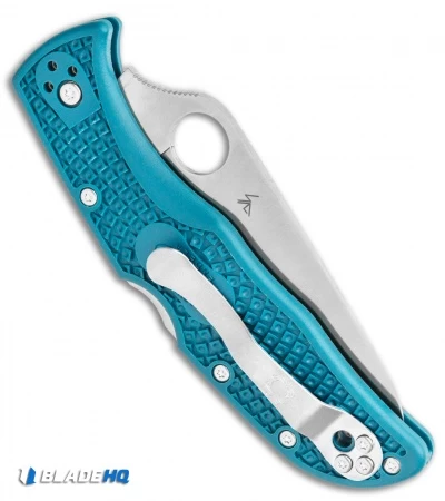 Spyderco Endela Lightweight Blue FRN Knife (3.41" Satin K390) C243FPK390 5 Spyderco Endela Lightweight Blue FRN Knife (3.41" Satin K390) C243FPK390 - Image 3