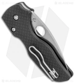 Spyderco Lil' Native Compression Lock Knife Carbon Fiber (2.5" Satin S90V) -Buck Knives Store Spyderco Lil Native Compression Lock CF Satin C230CF90VP BHQ 112413 jr side