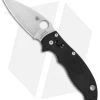 Spyderco Manix 2 Knife Black G-10 83mm (3.375" Matte Satin) C101GP2 -Buck Knives Store Spyderco Manix 2 Black G 10 Matte Satin C101GP2 BHQ 4387 jr