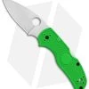 Spyderco Native 5 Salt Lockback Knife Green FRN (3" Satin LC200N) C41PGR5