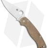 Spyderco Paramilitary 2 Knife Brown Micarta (3.4" Cru-Wear) C81MPCW2