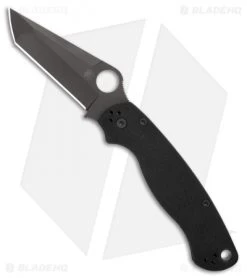 Spyderco Paramilitary 2 Exclusive Tanto Compression Lock Knife G-10 (3.4" Black)