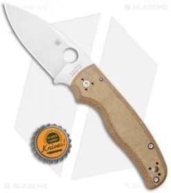 Spyderco Shaman Compression Lock Knife Brown Micarta (3.6" Satin Z-Wear) -Buck Knives Store Spyderco Shaman Compression Lock Brown Micarta Satin Z Wear C229MPZW BHQ 112415 jr bottlecap