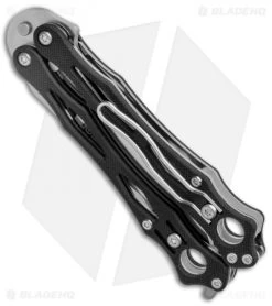 Buck Knives Store -Buck Knives Store Spyderco SmallFly 2 Balisong Butterfly Black G 10 Satin B02GP2 BHQ 116286 jr spine