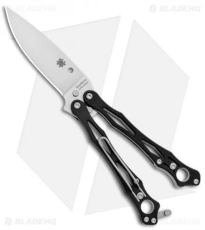 Spyderco SmallFly 2 Balisong Butterfly Knife Black G-10 (3.4" Satin) B02GP2 3 Spyderco SmallFly 2 Balisong Butterfly Knife Black G-10 (3.4" Satin) B02GP2