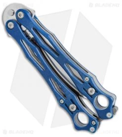 Buck Knives Store -Buck Knives Store Spyderco Smallfly blue G10 butterfly knife balisong flipper B02GPBL BHQ 8984 er spine