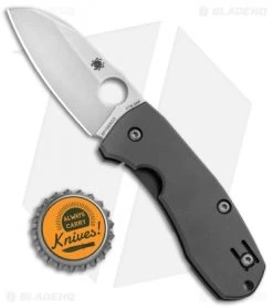 Spyderco Techno 2 Frame Lock Knife Titanium (2.55" Stonewash) C158TIP2 -Buck Knives Store Spyderco Techno 2 FL Ti SW C158TIP2 BHQ 80867 jr bottlecap