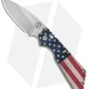 Strider + Pro-Tech PT Automatic Knife Custom PK Ano Vintage USA Flag (2.75" SW )