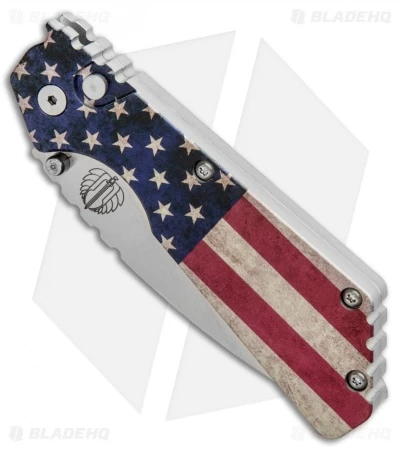 Strider + Pro-Tech PT Automatic Knife Custom PK Ano Vintage USA Flag (2.75" SW ) 4 Strider + Pro-Tech PT Automatic Knife Custom PK Ano Vintage USA Flag (2.75" SW ) - Image 2