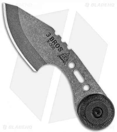 TOPS Knives TOPS 3 Bros Hunter Fixed Blade Neck Knife Black Micarta (2.2" Tumbled) 3 TOPS Knives TOPS 3 Bros Hunter Fixed Blade Neck Knife Black Micarta (2.2" Tumbled)