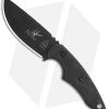 TOPS Knives 3 Pointer Fixed Blade Knife Black Canvas Micarta (3.13" Black)