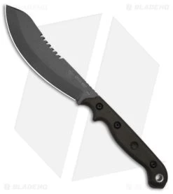 TOPS Knives Brush Wolf Fixed Blade Knife Green Canvas Micarta (6.5" Tungsten)