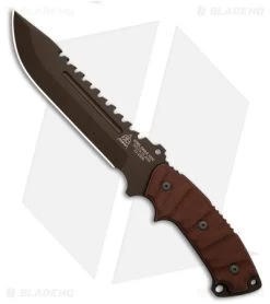 TOPS Knives Steel Eagle Delta Class Natura Micarta RM Tread (7.5" Bronze)