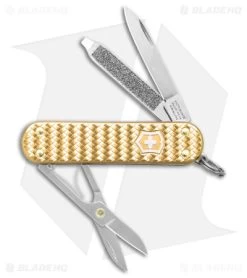 Victorinox Classic SD Precious Swiss Army Knife Woven Gold Alox 06221408G