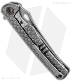 WE Knife Co. Drakon Integral Frame Lock Knife Gray Ti (3.4" Stonewash) 819C -Buck Knives Store WE Knife Co Drakon Integral FL Gray Ti SW 819C BHQ 92536 jr side